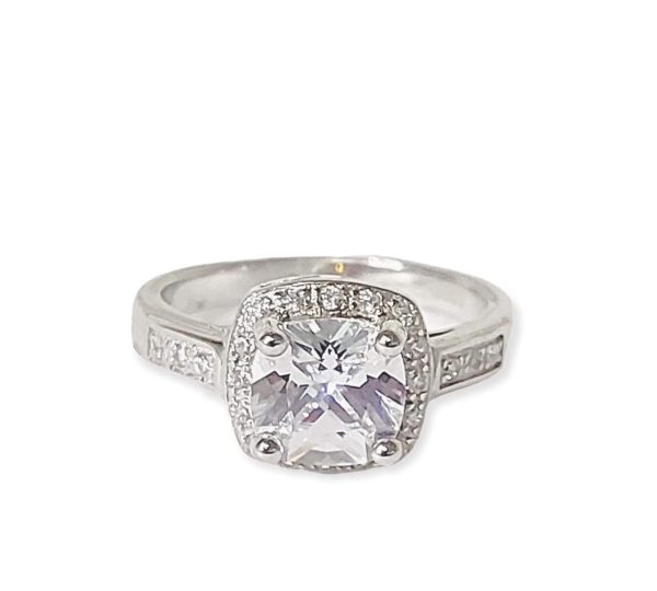 ANILLO CON CIRCONIA CUADRADA CON MICROCIRCONIA 1-07781 3 ANILLO CON CIRCONIA CUADRADA CON MICROCIRCONIA 1-07781 - Imagen 2