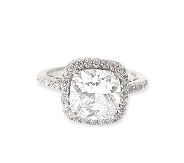 ANILLO CIRCONIAS BLANCA CUADRADA 1-08888 2 ANILLO CIRCONIAS BLANCA CUADRADA 1-08888