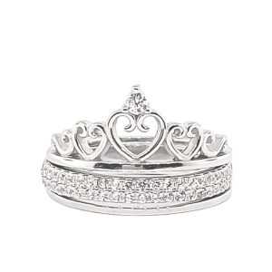 JACKET DE CORONITA CON ARGOLLITA DE CIRCONIAS EN MEDIO 1-12277