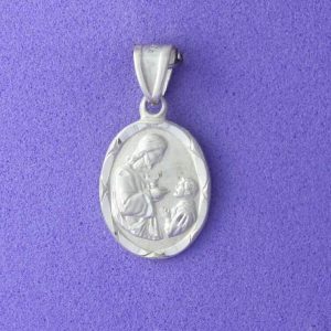 MEDALLAS DE JESUS DE PLATA LISA 1-02146