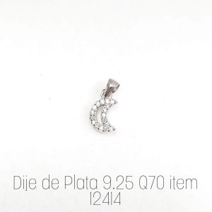 DIJE MEDIA LUNA CON CIRCONIAS 1-12414