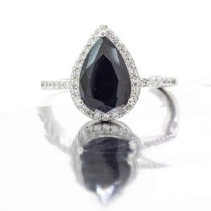 ANILLO GOTA CIRCONIA NEGRA 1-10652