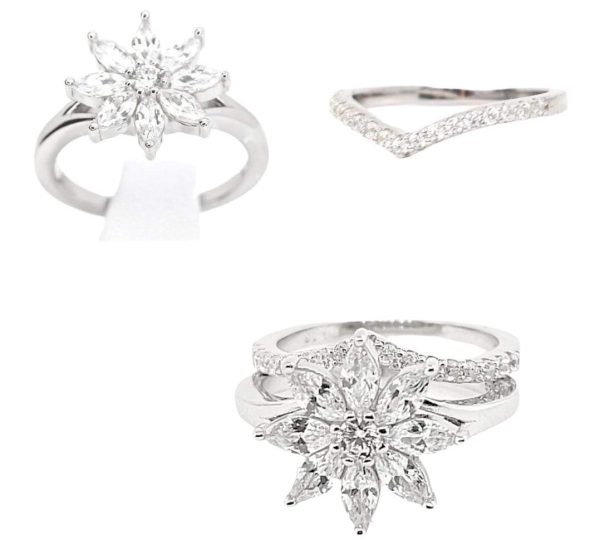 JACKET DE FLOR EN PLATA 9.25 2-12456 2 JACKET DE FLOR EN PLATA 9.25 2-12456