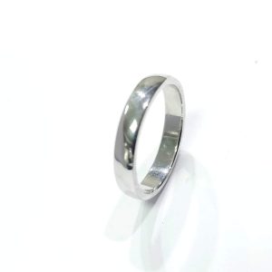 ARGOLLA GRUESA LISA DE PLATA 925 1-04991