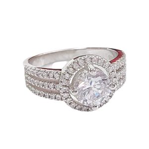 ANILLO CIRCONIA REDONDA CON 3 FILAS DE MICROCIRCONIA 1-06720