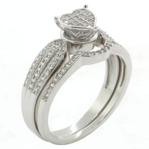ANILLO JACKET CON FORMA DE CORAZON CON MICRO CIRCONIAS 1-07585
