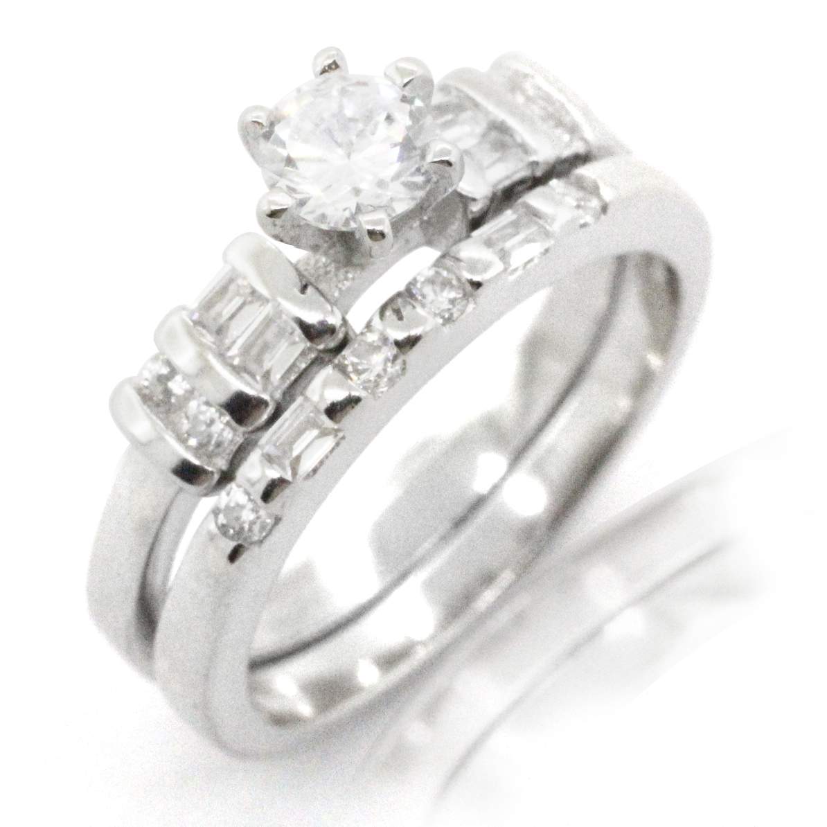 JACKET CON CIRCONIA CUADRADA EN PLATA 9.25 2-09233 2 JACKET CON CIRCONIA CUADRADA EN PLATA 9.25 2-09233