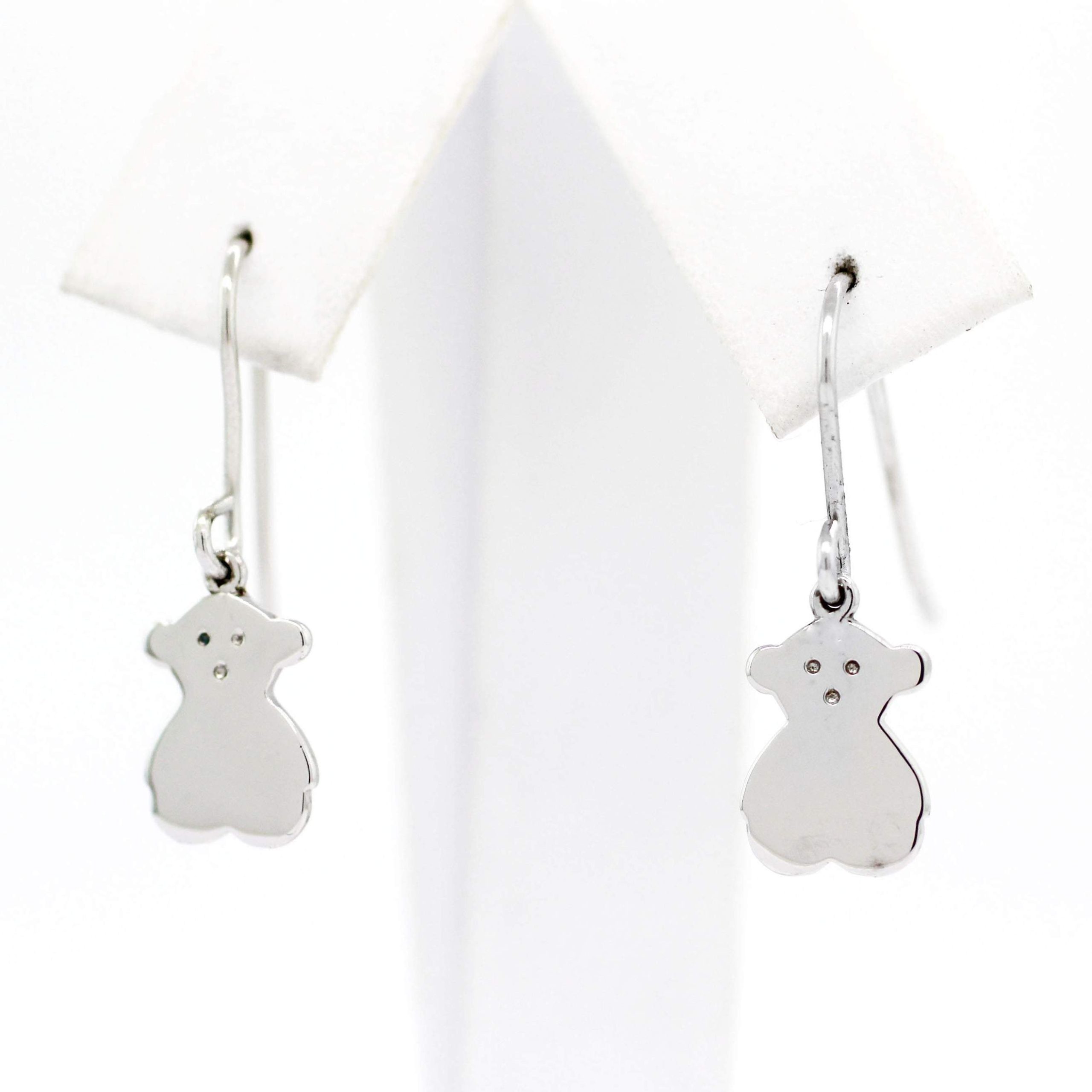 ARETES DE GANCHO DE PLATA 925 CON UN TOUS LISO 1-04577 2 ARETES DE GANCHO DE PLATA 925 CON UN TOUS LISO 1-04577