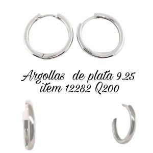 ARETES EN PLATA 9.25 2-12282