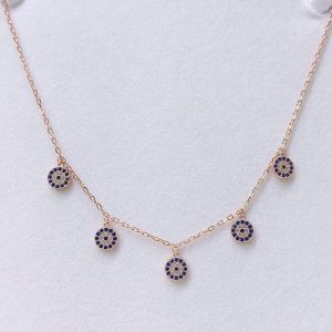 CADENA EN PLATA 9.25 CON BAÑO ORO ROSA 2-11965