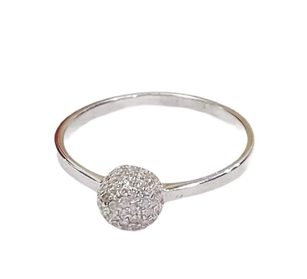 ANILLO LISO CON UNA BOLA DE FUEGO PEQUEÑA EN EL CENTRO CON MICRO CIRCONIA 1-09755 2 ANILLO LISO CON UNA BOLA DE FUEGO PEQUEÑA EN EL CENTRO CON MICRO CIRCONIA 1-09755