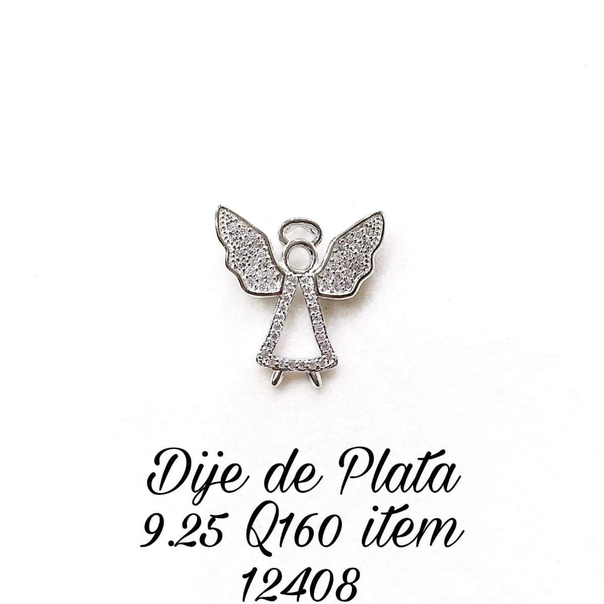 DIJE ANGELITO CON CIRCONIAS 1-12408 2 DIJE ANGELITO CON CIRCONIAS 1-12408