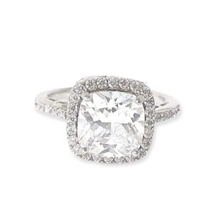 ANILLO CIRCONIAS BLANCA CUADRADA 1-08888