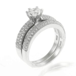 ANILLO MICRO CIRCONIAS CON CIRCONIA 8 MM 1-11826