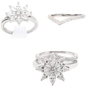 JACKET DE FLOR EN PLATA 9.25 2-12456