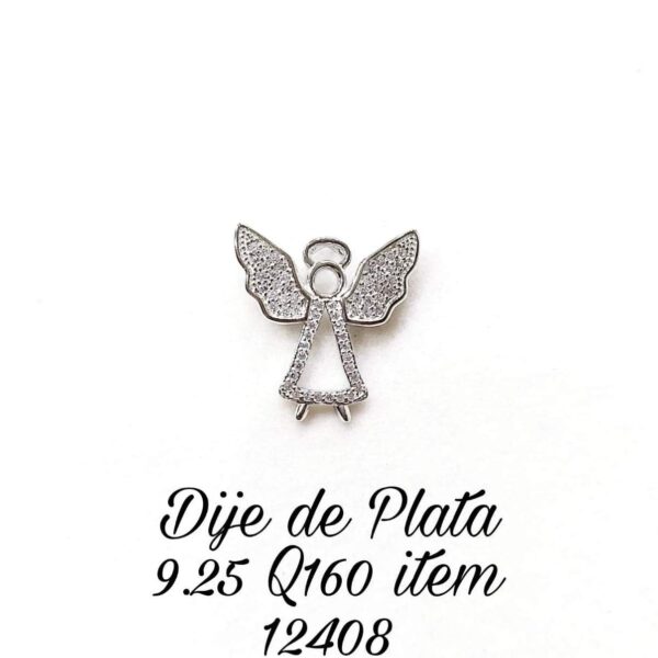 DIJE ANGELITO CON CIRCONIAS 1-12408 2 DIJE ANGELITO CON CIRCONIAS 1-12408